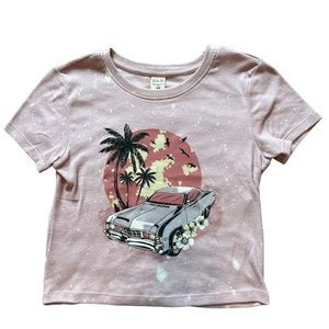 Light Purple Baby Cropped Tee